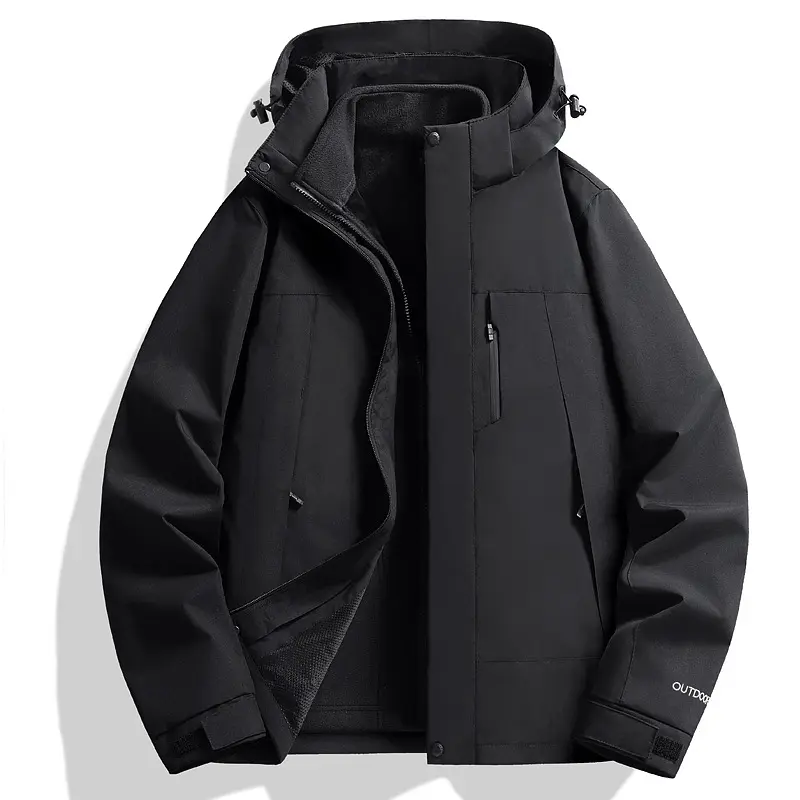 Black   [Fleece two piece set]