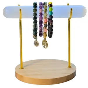 Selenite Bracelet Holder Stand Selenite Charging, Cleansing Crystal Bracelet Display Stand