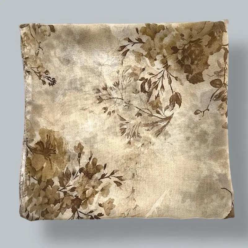 Imara Floral Print Chiffon Hijab Multicolored Spring Lightweight Breathable Comfort Soft Pastel Prints Elegant Everyday Modest Fashion