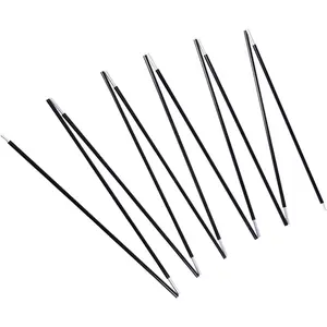 Pre-Assembled 7001 T6 Heated Black Aluminum Replacement Tent Poles, Durable Camping Tent Rod for Outdoor Camping Hiking Travel