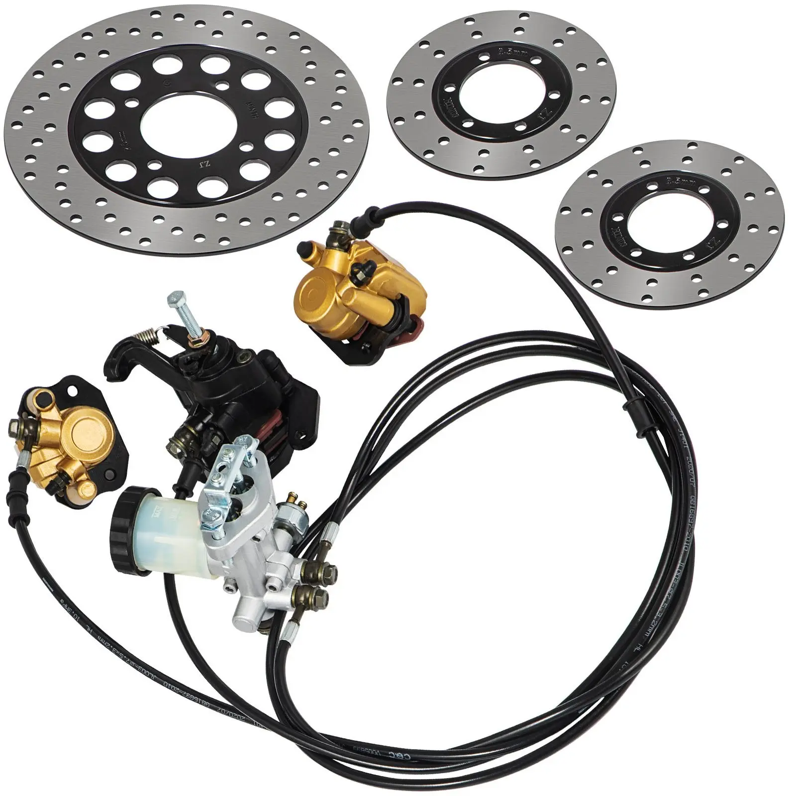 Go-Kart Brake Master Cylinder Kit KD150BRKIT Hammerhead Hydraulic Universal Replacement, High-Performance Hydraulic Brake System, Durable Aluminum Body, Rebuild and Upgrade Kit for Go-Kart Racing