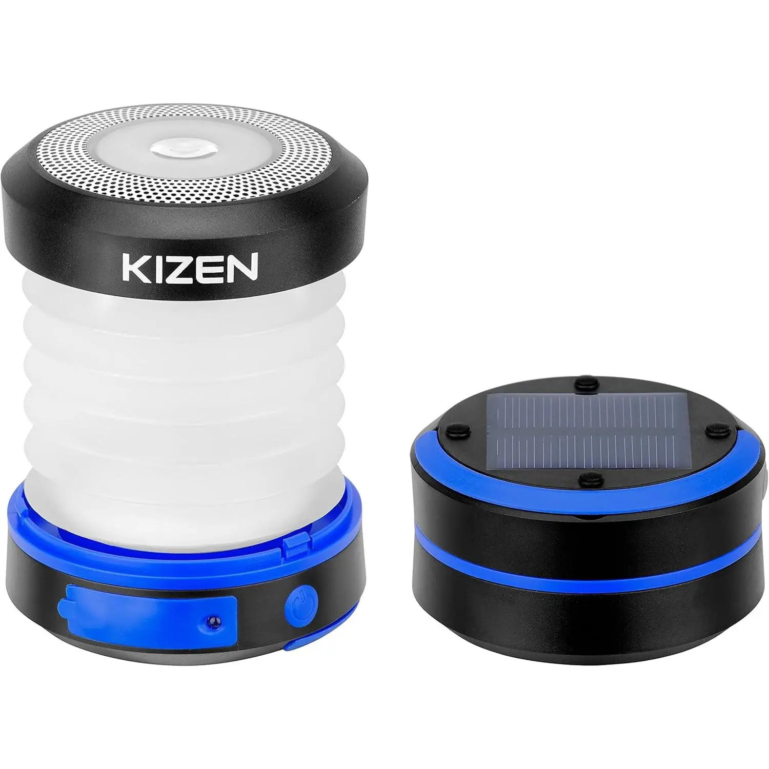 Multifunctional Flashlight & Collapsible Lightweight Outdoor Lantern - Weatherproof, Solar Rechargeable LED, USB Phone Charger for Hiking, Emergencies