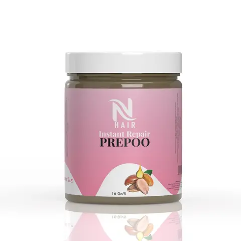 NhAir Pre-Poo Conditioner with Natural Cinnamon Oils & Ethyhexylglycerin - Shampoo and Conditioner Companion, Hydrating Damaged Hair Fix, Pre-Poo Moisture Boost, 16 oz Haircare Essential