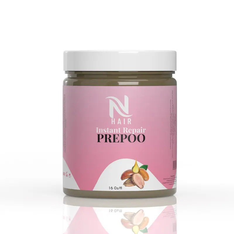 NhAir Pre-Poo Conditioner with Natural Cinnamon Oils & Ethyhexylglycerin - Shampoo and Conditioner Companion, Hydrating Damaged Hair Fix, Pre-Poo Moisture Boost, 16 oz Haircare Essential