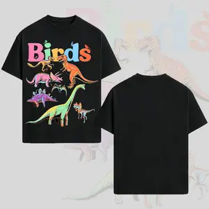 Valentine Shirts Birds Unisex Vintage Washed Shirt, Graphic Tee, Unisex Fashion, Full Color, Full Size, For Men, For Women