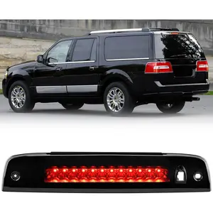 Nilight 3rd Brake Light for Ford Expedition & Lincoln Navigator (2003–2016) – High Mount Stop Light with Smoked Lens | Red LED Tail Light Assembly | Heavy-Duty Glass-Mount Truck Brake Light Led Backlights Car Lighting Accessories Automotive Black Custom