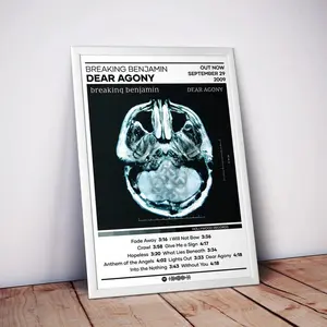 Breaking Benjamin - Dear Agony Poster Apartment Decor, Vintage Printable Wall Art