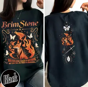 Quicksilver Brimstone Two-Sided Sweatshirt, Fae and Alchemy Fantasy Shirt, Kingfisher Book Lover Tee