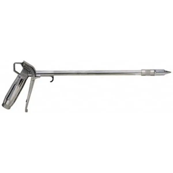 Coilhose Pneumatics High Flow Conical Nozzle Pistol Grip Blow Gun - 150 Max PSI, 1/4 NPT, 36" Tube Length, Chrome Plated Aluminum & Brass, Aluminum Extension TYP2501-36