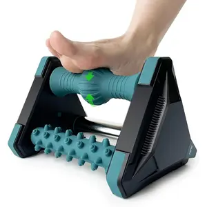 Icing Plantar Fasciitis Relief in Seconds, Foot Massager for Circulation and Pain Relief, Reflexology Massage Tools with Ice Pack, Foot Roller for Neuropathy Pain Relief, Foot Health, Green Body Care Grey