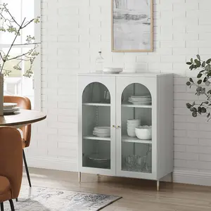 Modway Archway Accent Cabinet in Light Gray