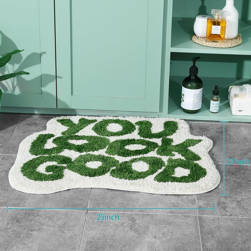Absorbent anti-slip letter imitation cashmere simple home decor indoor carpet mat bedside bedroom room blanket Household Decorative Rug Fluffy Area Rug Geometric Graphic Rug Carpets Rugs