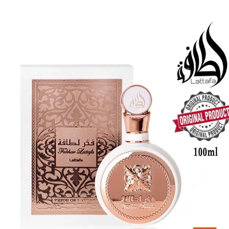 Fakhar lattafa women Rose 3.4oz EDP Fruity Women Floral Perfume Long Lasting Aroma Scented Cosmetic Fragrance Cologne