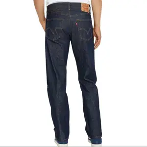 5-0-1 SHRINK-TO-FIT MEN'S JEANS Classic Menswear Denim Pants Trouser Straight Pocket