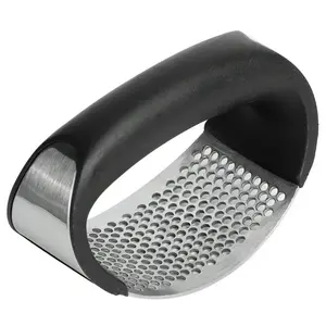 1PCS Stainless Steel Garlic Press Rocker Set Premium Garlic Mincer Arc Shape Design Garlic Crusher With Comfortable Grip
