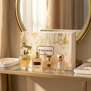 WARMKISS 4-Piece Women's Perfume Gift Set | Long-Lasting Floral & Fruity Fragrance | Perfect for Gifting