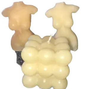 Bubble and Body Candle Set for Home Decor and Ornaments