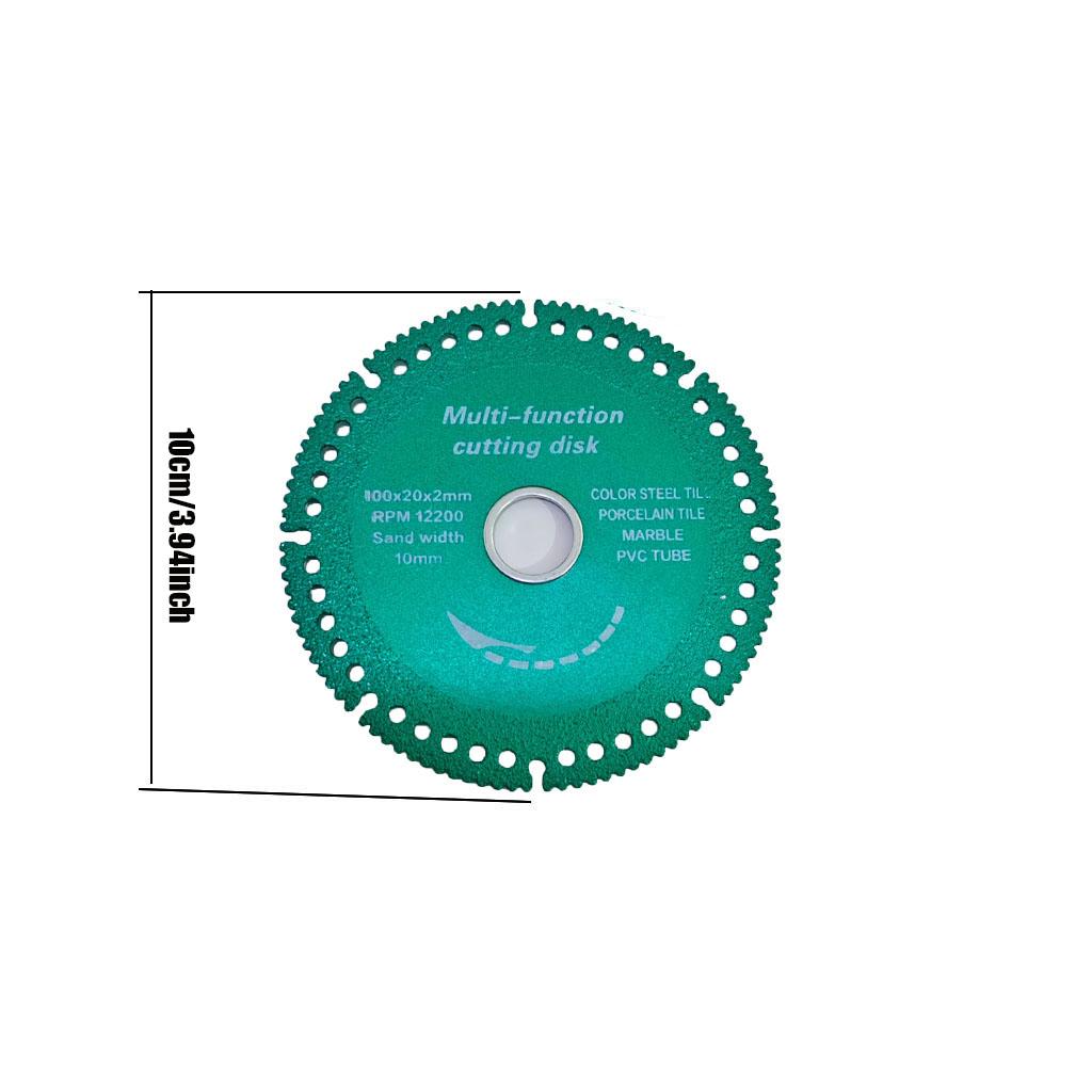 LOZLIN 4.5" Diamond Tile Cutting Blade 1/3PCS Ultra-Thin Dry Cut Disc for Ceramic Marble Granite Porcelain Masonry Stone, Angle Grinder Saw Blade Durable Power Tool for Home Improvement & Construction