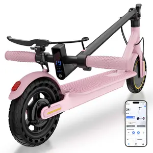 Powerful Foldable Electric Fast Speed Scooter for Teens & Adults - 8.5/10 in Solid Tires, 350W/500W Motor, 19/22 MPH Top Speed, 16/25 mi Range, Dual Braking, Lightweight Portable Max Pro Folding Long Commuter Escooter, Lightweight Scooter,summervibes outd