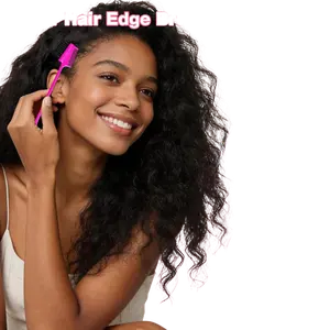 Hairline Brush for Human Hair Wigs Edge Control & Teasing Comb for Women's Styling Edge Brush Comb 3 in 1 Double Sided Edge Control Brush For Hair Salon Hair Comb Brushes(Random Color)