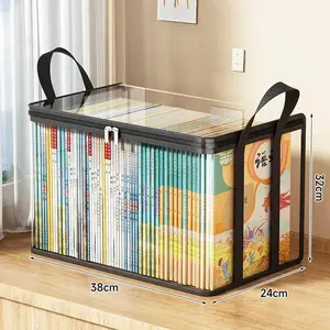 Large Clear Plastic Storage Box with Hinged Lid – Heavy Duty Organizer for Home, Travel, Camping & Moving