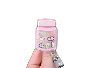 Chill Pills Shaker Badge Reel, Nursing Gift