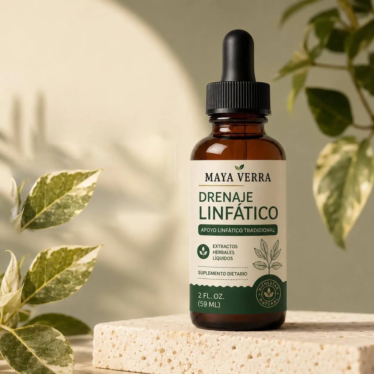Mayaverra Drenaje Linfático Gotas Naturales Drop, 2 FLOZ | Herbal liquid drops designed for simple daily use and traditional lymphatic wellness support in a convenient 2 fl oz bottle.