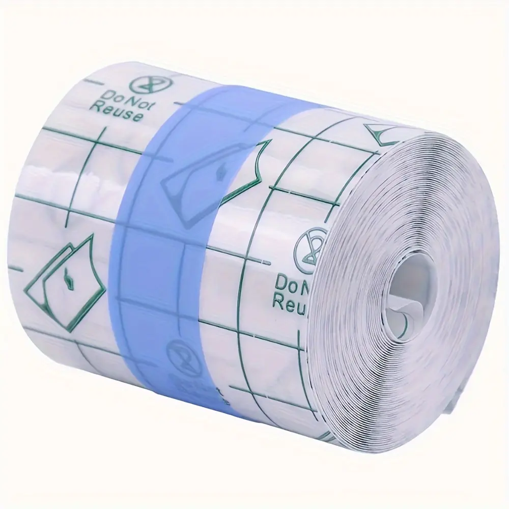 Waterproof Transparent Tape (1 Roll) - Made from polyurethane material; suitable for use while swimming, bathing, or protecting tattoos. Odorless and suitable for all skin types, this versatile dressing tool offers convenient application and removal.