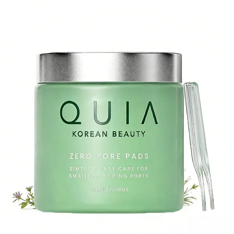 QUIA Zero Pore Pads - Korean Beauty Facial Pads for Refreshed Skin, Pore Minimizing & Oil Control, Exfoliating Pads for Smoother Texture