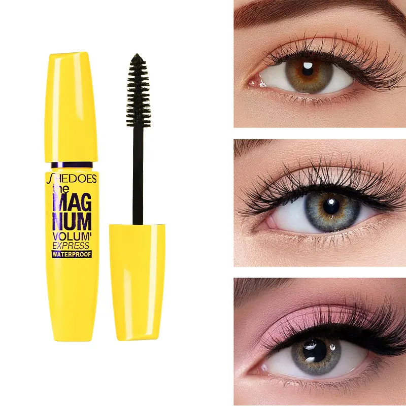 Waterproof Mascara - Long-Lasting Formula for Full, Voluminous Lashes, Natural Buildable Black Beauty Mascara, Volumizing Mascara