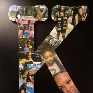 Initial Photo Wooden Letters