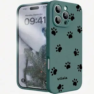 Dog Paw Print Pattern Phone Case, Compatible With IPhone 17/16/15/14/13/12/11/Pro Max, Suitable For Samsung S25/S24/S23/S22/S21 And A Series Models, Compatible With MOTO/ Series Models, An Excellent Gift Choice For Women.