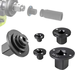 VAYWET Low Profile Impact Socket 4pcs Insert Ratchet Drive Adapter Set, Fit Impact Guns, Cordless Drill, Ratchet & Wrench Adapter Industrial Drive Stainless Steel Tight Spaces Hardware Kit: 3/4" to 1", 1/2" to 3/4", 1/2" to 3/8", 1/4" to 3/8"