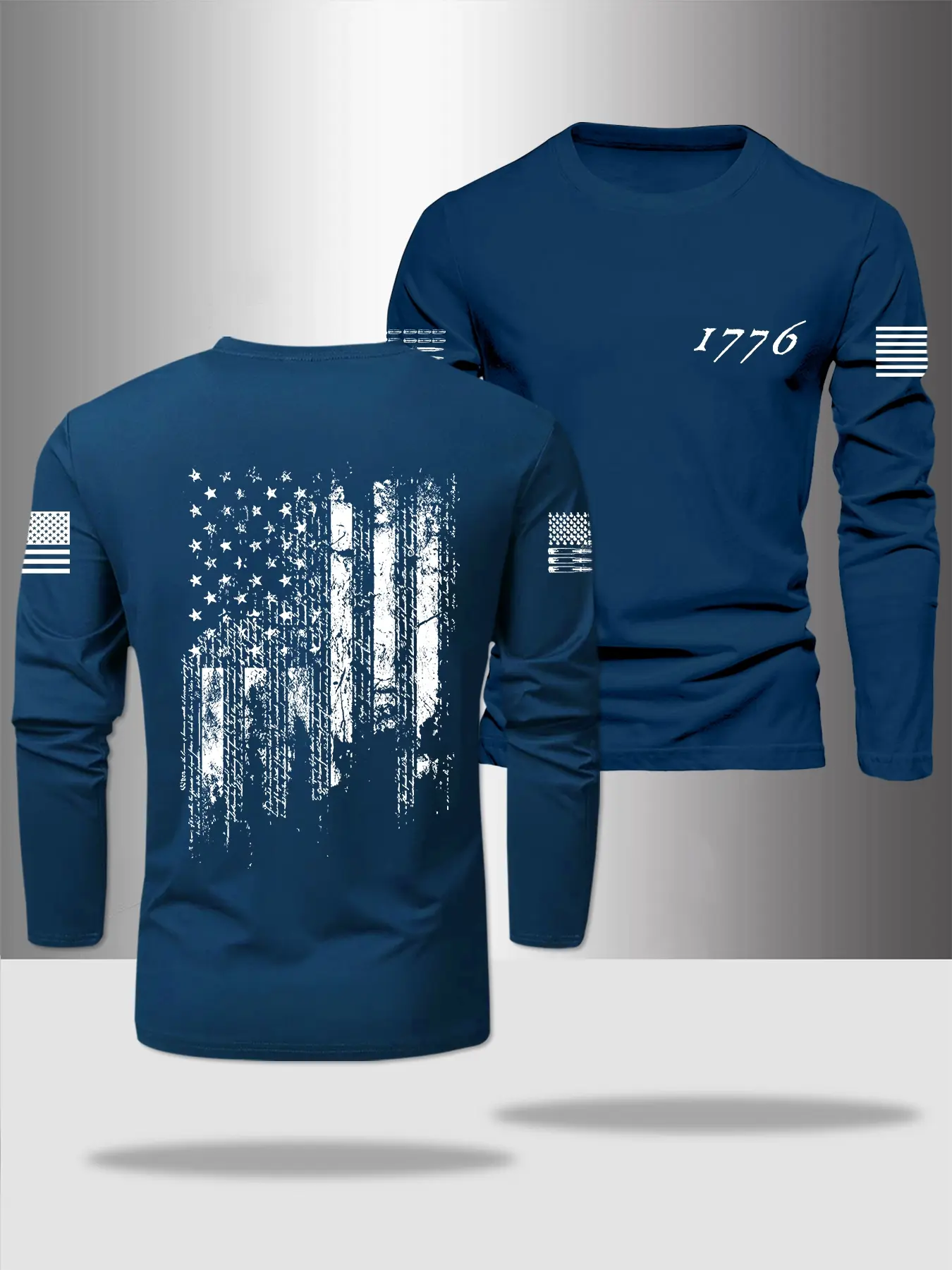 Men's Long Sleeve Round Neck T-Shirt, Fitness T Shirt, Fitness Training Wear, Athletic Fitted Tee, Activewear Tee, Polyester Fabric, Slight Stretch, Casual Style, Regular Fit, Spring & Fall Outdoor Sports Wear, Athletic Sports Clothing