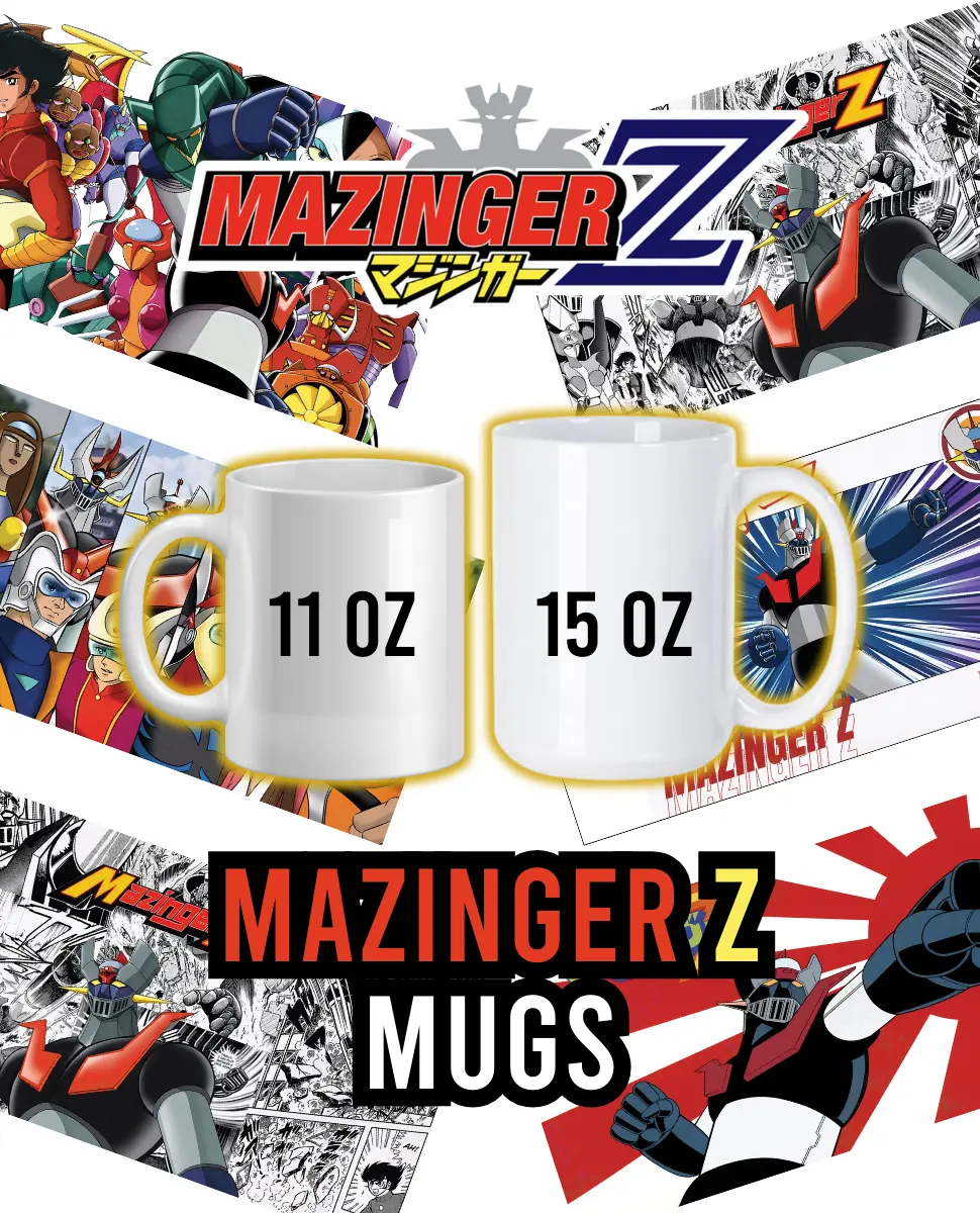 Mazinger Z Ceramic Beverage Mugs - 11oz and 15oz Kitchen Drinkware, Beverage Mug