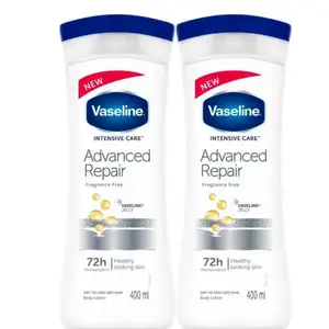 Vaseline Intensive Care Advanced Repair Body Lotion Pack of 2, 400mL each  Moisturizer