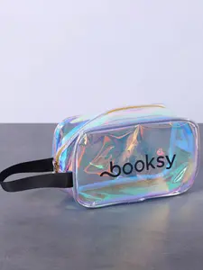 Multicolor Laser Makeup Bag, Portable Jelly Case, Transparent Waterproof Shell Bag, Ideal for Travel, Trendy Designer Accessory