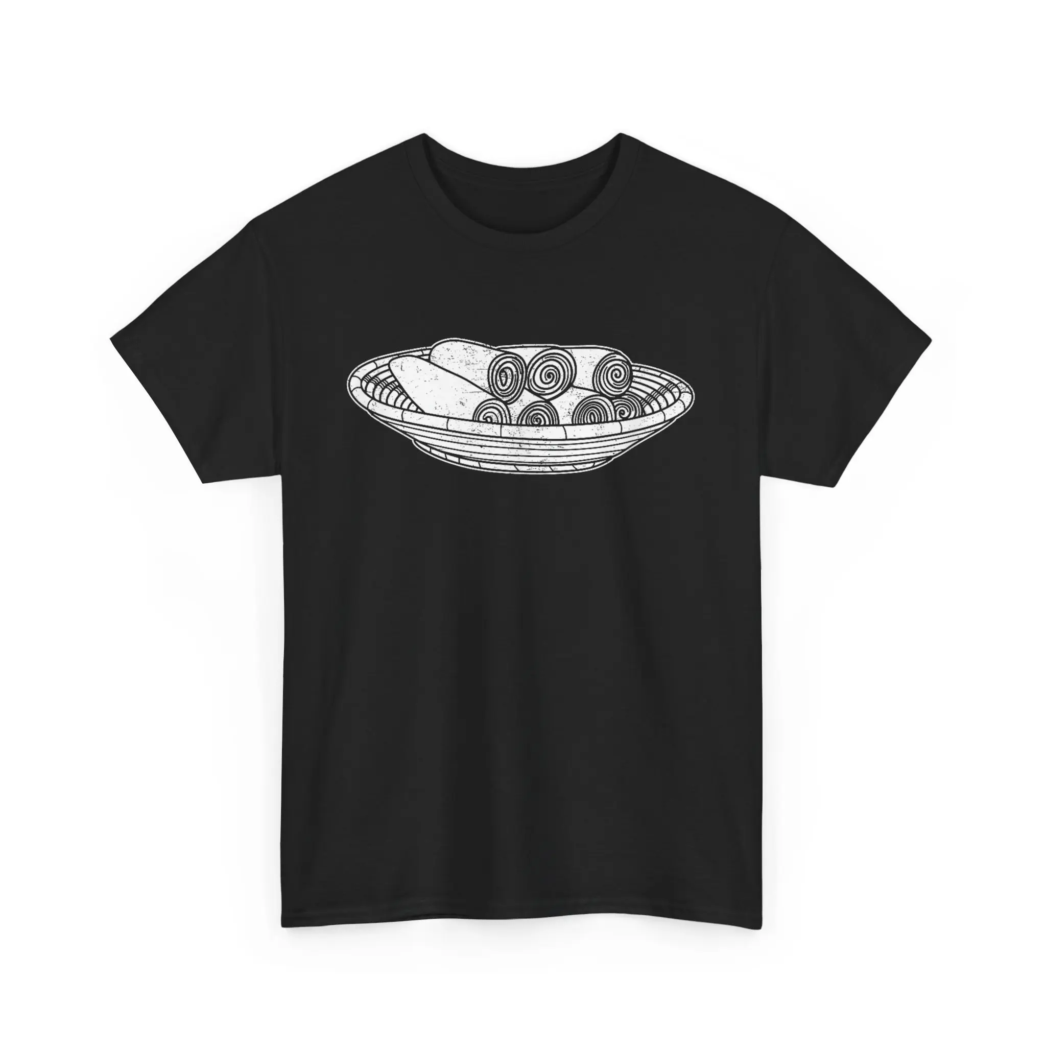 Injera African flatbread Ethiopian cuisine Eritrea Sudan T-Shirt Unisex T-Shirt, Short-sleeve, Full Color Menswear Top