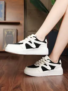 High-Value Colorblock Casual Shoes, Versatile Fashion Sneakers, Retro College Style Board Shoes, Soft Sole Anti-Slip Women's Shoes