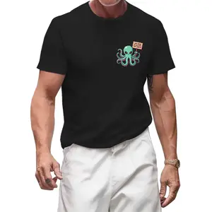 Pixel Alien Octopus 100% Cotton Graphic Tee
