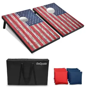 GoSports 3 ft x 2 ft Cornhole Set - American Flag