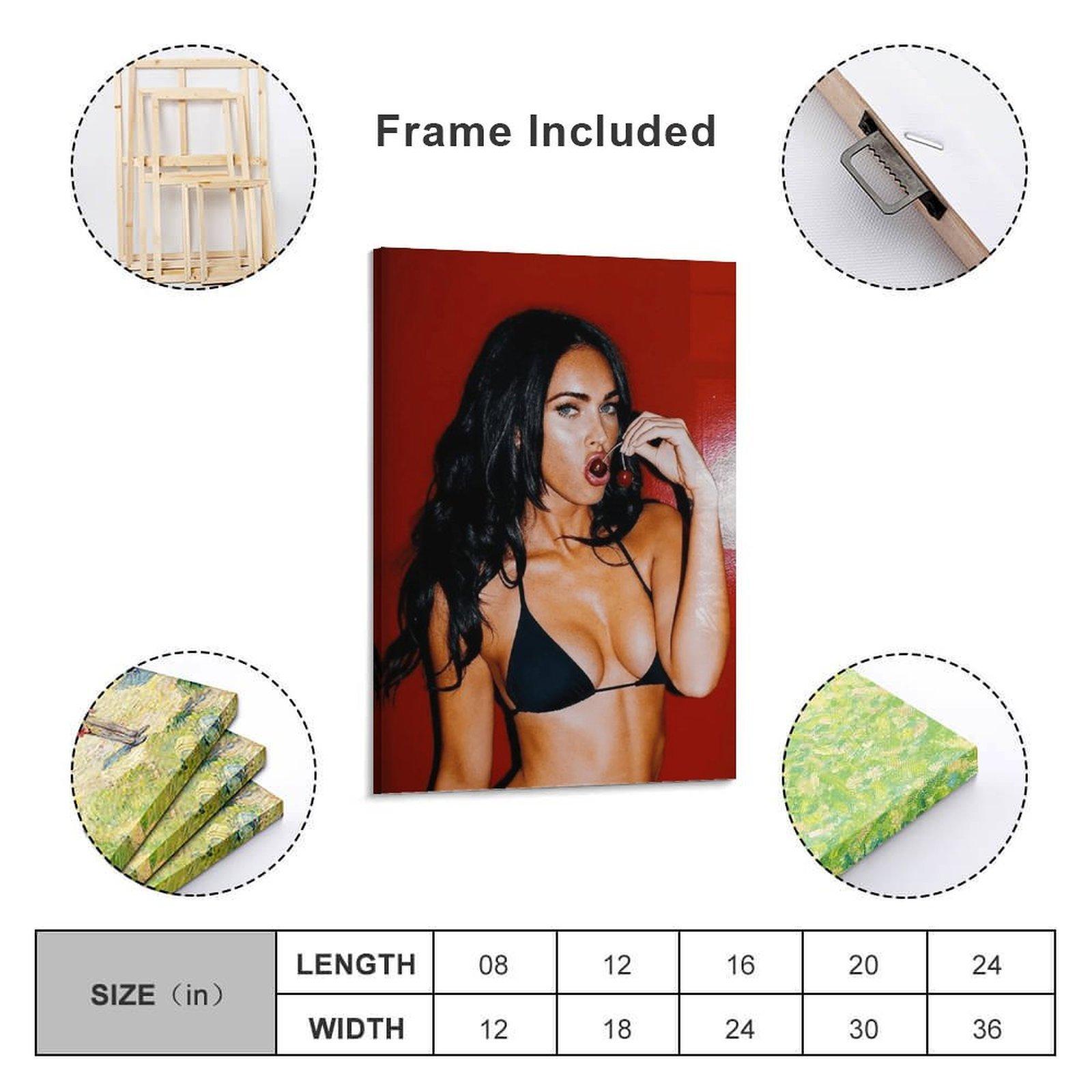 Sexy Megan Fox Poster, Iconic Celebrity Art Print, Bold Wall Decor For Fans, Gift For Him