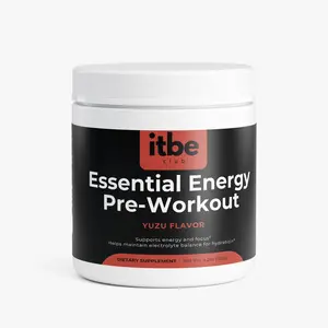Essential Energy Pre-Workout — Yuzu | Sugar-Free Clean Focus with Caffeine, L-Theanine, Electrolytes & B-Vitamins (120 g)