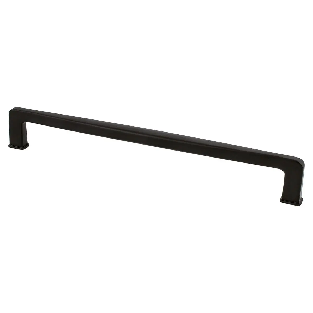 212 MAIN Berenson Subtle Surge Appliance Pull - 224 mm CC, Matte Black Handle, Classic Curve Design, Soft Edge Grip, Screw-Included Hardware