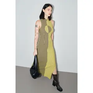 2 left - Banana Stripe Maxi Dress