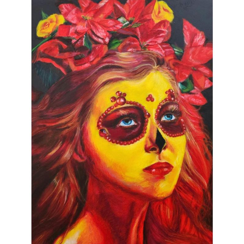 "Muertos Bloom" Original Painting