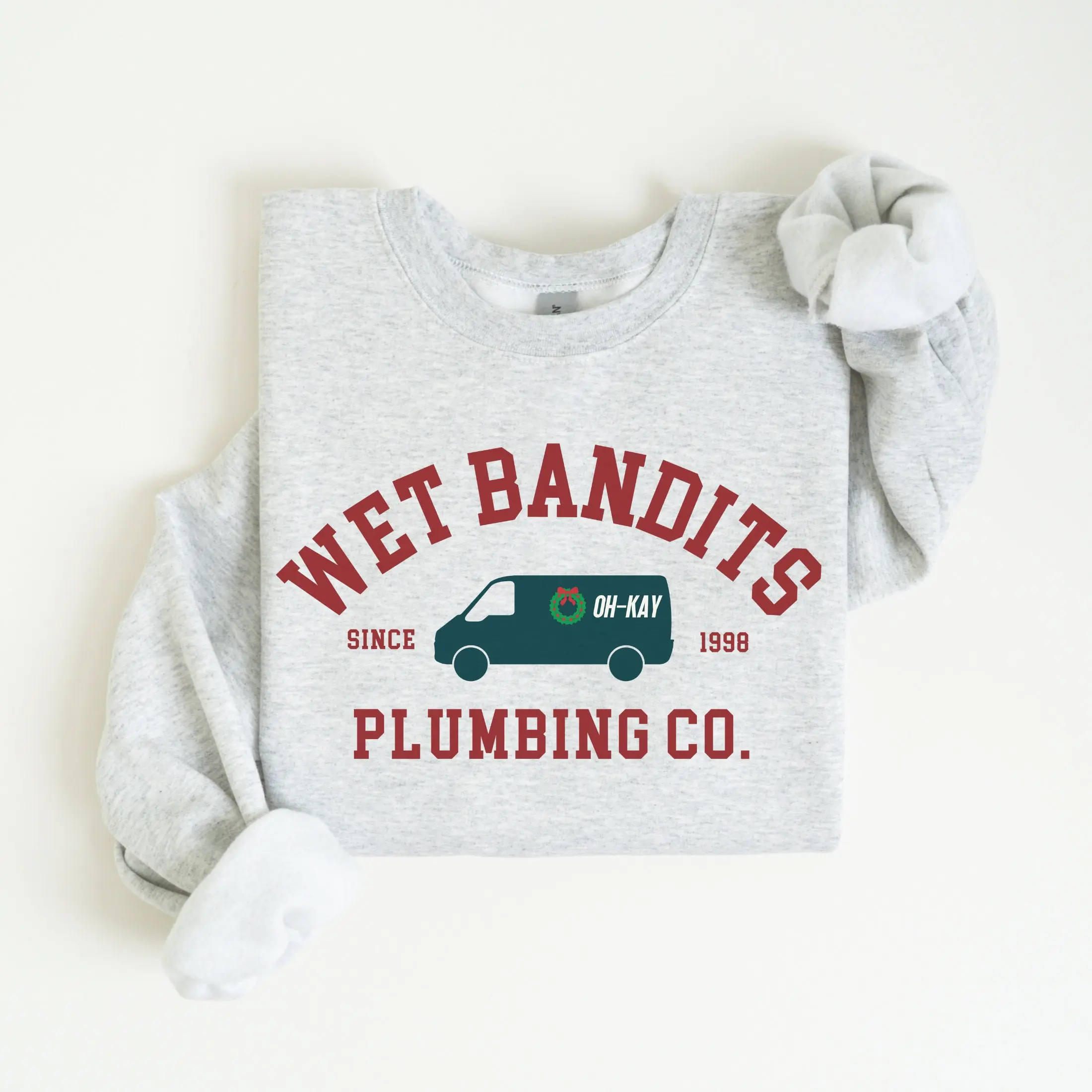 Funny Christmas Sweatshirt, Wet Bandits Plumbing Co T-Shirt, Holiday Movie Lover Hoodie Casual Classic