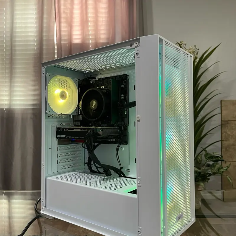 GTX 1060 6GB, Ryzen 5 2600, 8GB RAM | White RGB Gaming Computer/Pc