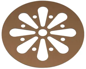 Daisy Cut Copper or Gold Metal Lid Inserts for RM Mason Jars 10 Pack