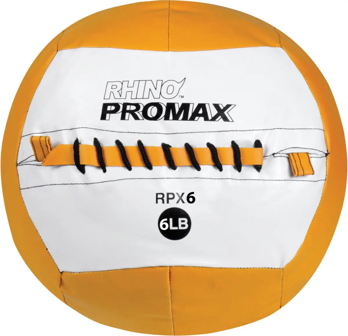 CHAMPION Promax Rhino Skin Slam Ball, 6 lb Orange Shell, Weight-Balanced & Maintains Shape for Fitness, High-Impact Slamming, and Sports